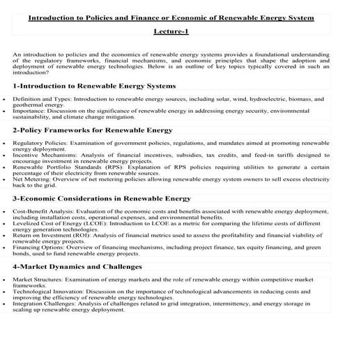 Lecture (1) Introduction to Policies and Finance or Economic of ...