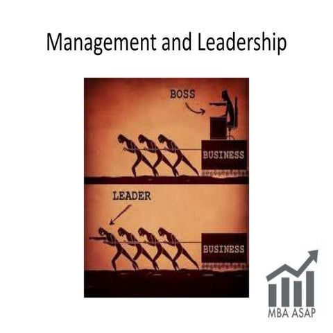 Management and Leadership Part 1