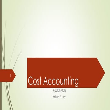 Lecture 1 of cost accounting..21 10-14