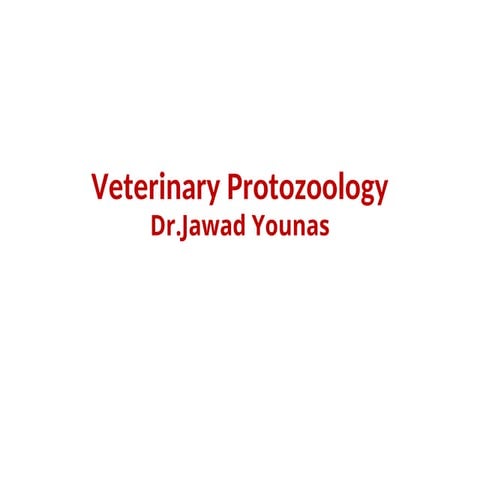 Introduction to Veterinary Protozoology.
