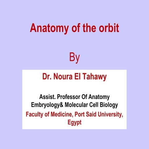 Lecture 1 orbit  dr. noura