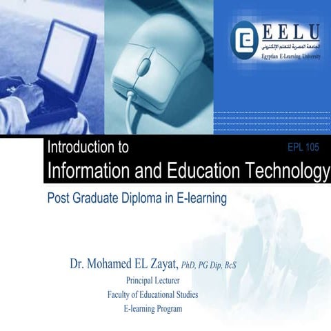 Introduction to Information and Education Technology 1 | PPTX