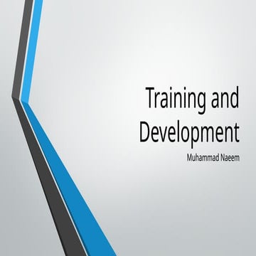 Lecture on Training and Development in Management Prespective | PPTX