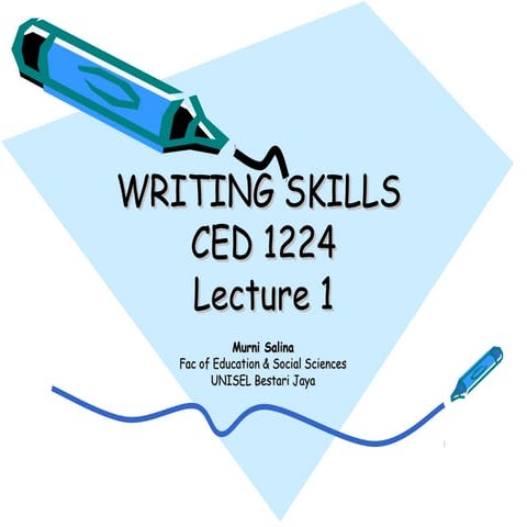 Lecture 1 Types of Writing