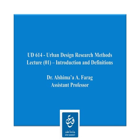 Introduction to research methods 