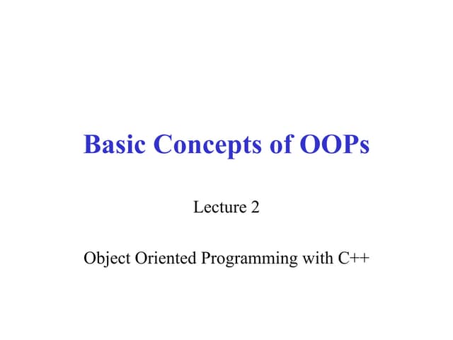 Lecture 2