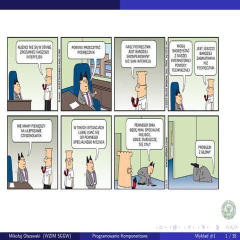 Programowanie Komponentowe: #2 Metody opisu komponentów