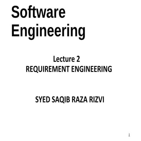 REQUIREMENT ENGINEERING