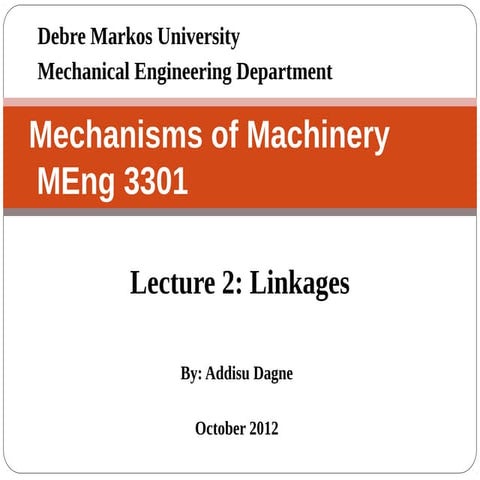 Lecture 2. linkages