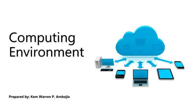 Computing Environment