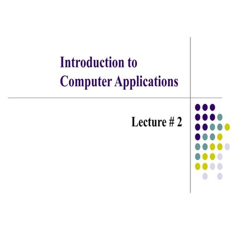 introduction to computer Applications