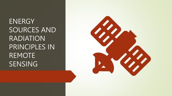 Role of electromagnetic Radiation in Remote Sensing | PDF