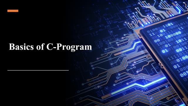 Lecture2. Basic Structure of C Program.pptx