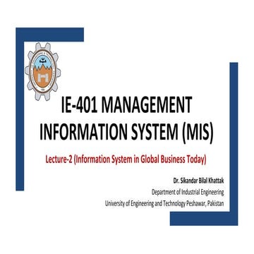 Information System in Global Systems MIS | PDF