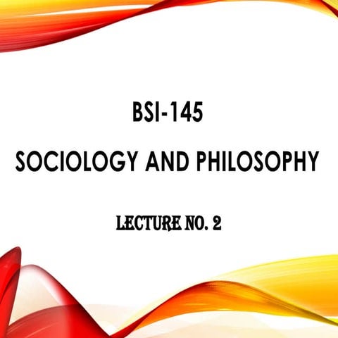 sociology and philosophy - social science | PPTX