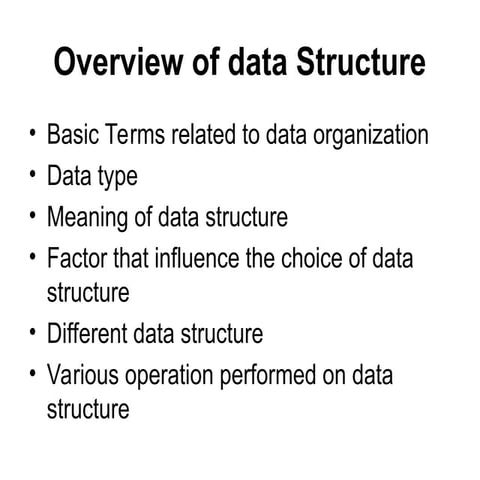 Data and File Structure Lecture Notes | PDF