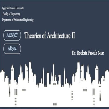 Comprehensive Theories and Evolution of Modern Architecture | PDF