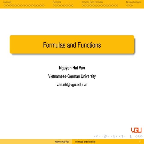 Comprehensive Guide to Excel Formulas and Functions for Dynamic Data ...