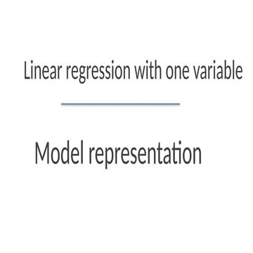 Machine Learning lecture3(linear regression) | PPTX
