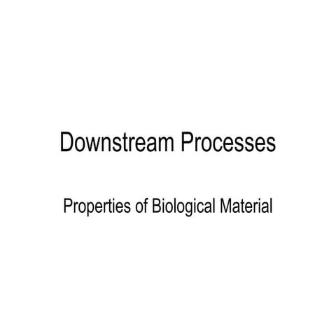 Down Stream Processing | PPTX