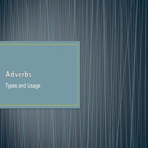 Lecture2 3 19541-parts of speech continued