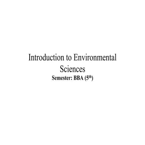 Environment and it's component 