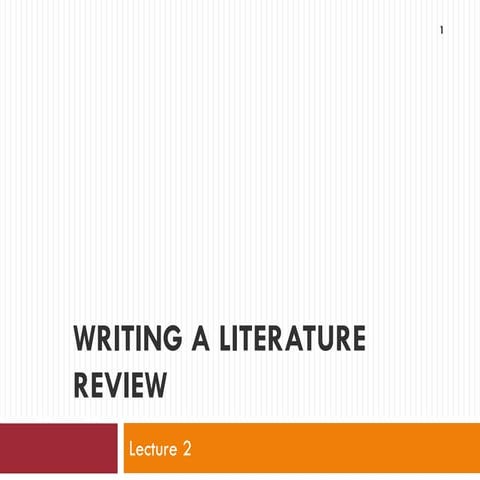 The Literature Review Process | PPTX