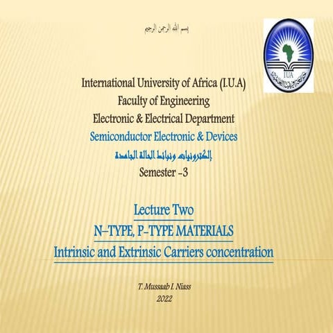 Lecture 2 - N & P type materials.pptx