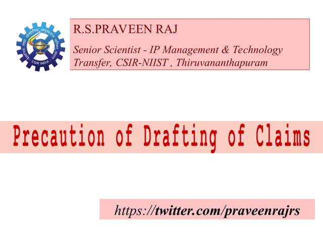 Lecture 2 - Precaution of Drafting of Claims.ppt