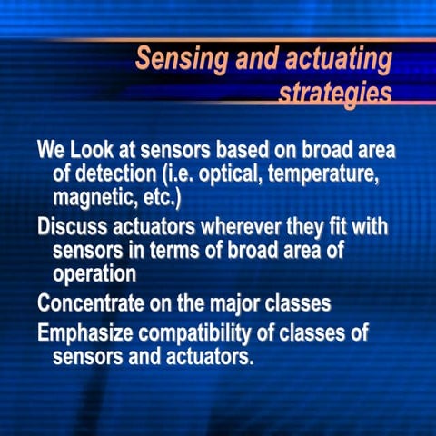 lecture2-sensors and actuators documents | PPT