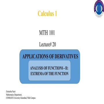 Lecture#20  Analysis of Function II.pptx