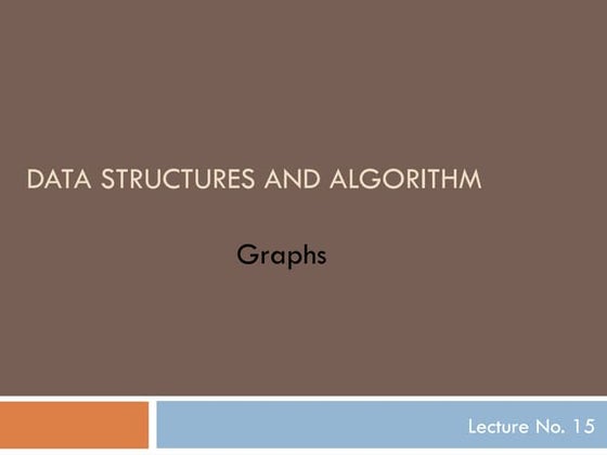Implementation of graphs, adjaceny matrix | PPT