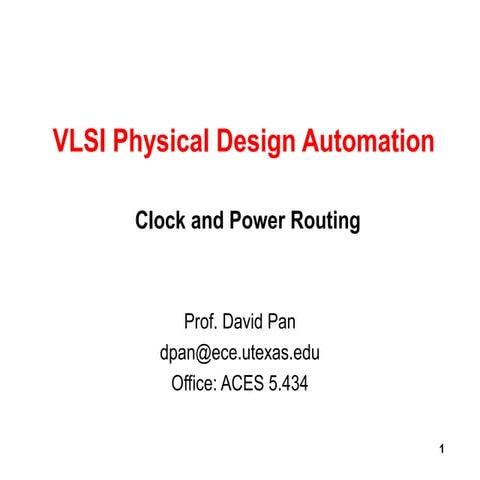 Lecture24 clockpower routing