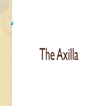 Lecture 25 Intermuscular sapces and  axilla [Autosaved].pptx