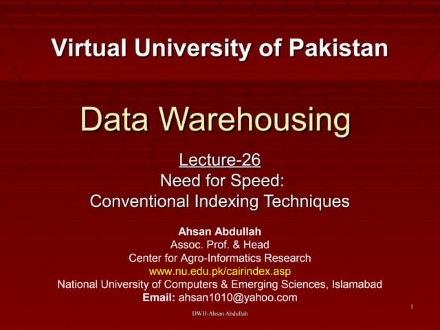 Lecture 26