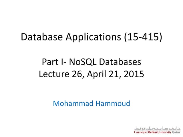 NoSQL