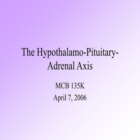 lecture27.ppt hypothalamus and pituitary gland