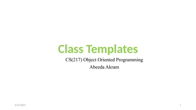 Lecture 27 - OOPSFAST NUCES ISB.ppsx.pptx