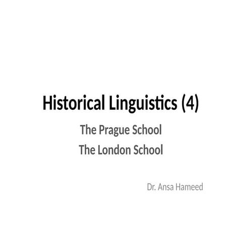 lecture 28 on historical linguistics pptx