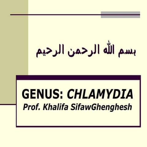 Lecture 29 Chlamydia