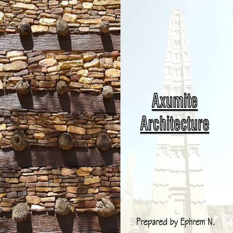 Lecture 2 axumite architecture