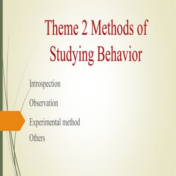 Introspection method presentation | PPTX