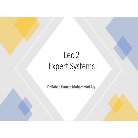 Lecture 2 expert system in the Huawei ICT Competition