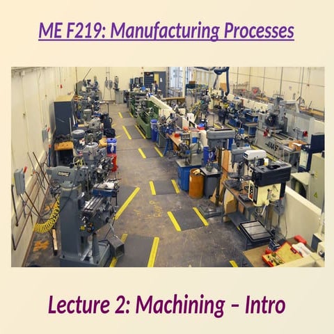 Lecture 2 Machining Introduction powerpoint