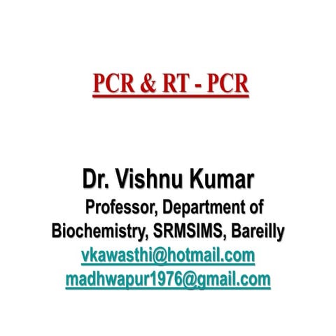 Lecture 2 , mbbs students. pcr, rt pcr,  