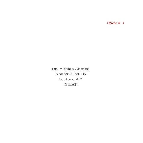 Lecture # 2 @ nilat by dr. akhlas ahmed | DOCX