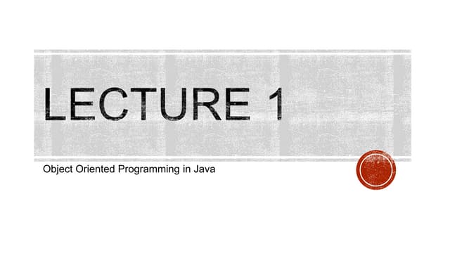 OOP Basic Concepts