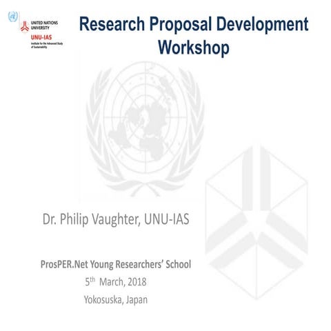 Lecture 2: Research Proposal Development