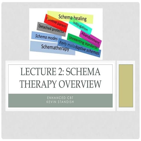 Lecture 2 schema therapy overview & early maladaptive schemas