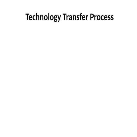 Technology transfer | PPT